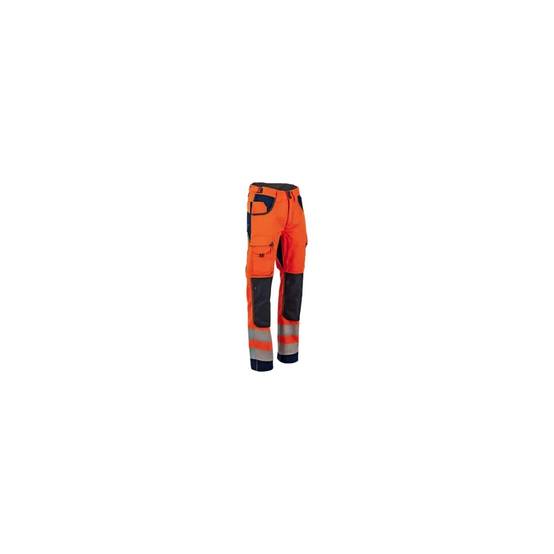 Pantalon de travail haute visibilité sergé orange/marine LMA - Image 2