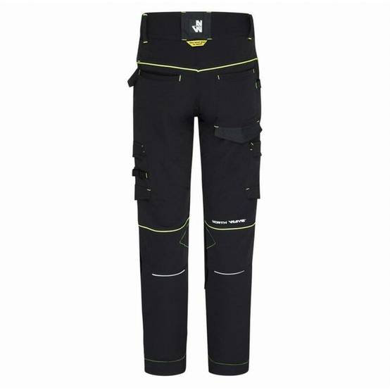 Nineworths - Pantalon de travail Sacha noir/jaune fluo taille 40 - Nine Worths - Image 2