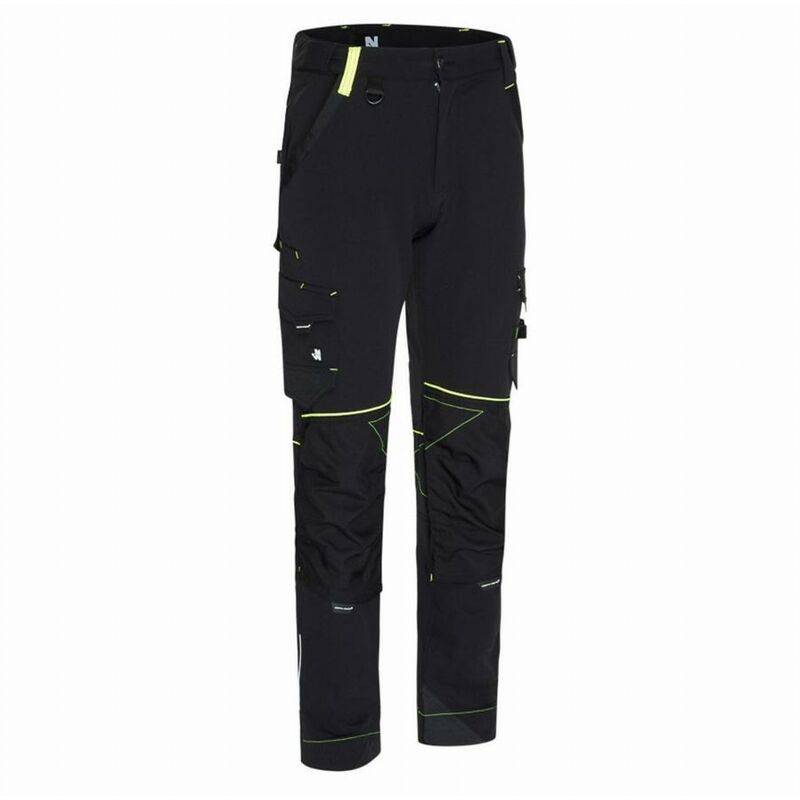 Nineworths - Pantalon de travail Sacha noir/jaune fluo taille 40 - Nine Worths - Image 5