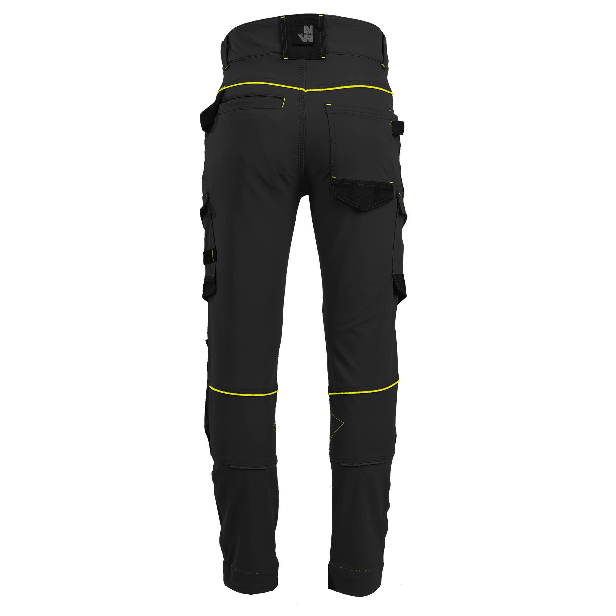 Nineworths - Pantalon de travail Sacha noir/jaune fluo taille 40 - Nine Worths - Image 8