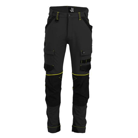Nineworths - Pantalon de travail Sacha noir/jaune fluo taille 40 - Nine Worths - Image 1