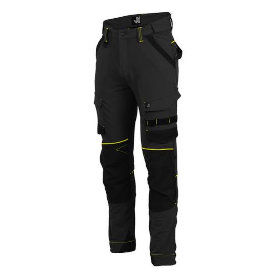 Nineworths - Pantalon de travail Sacha noir/jaune fluo taille 40 - Nine Worths - Image 6