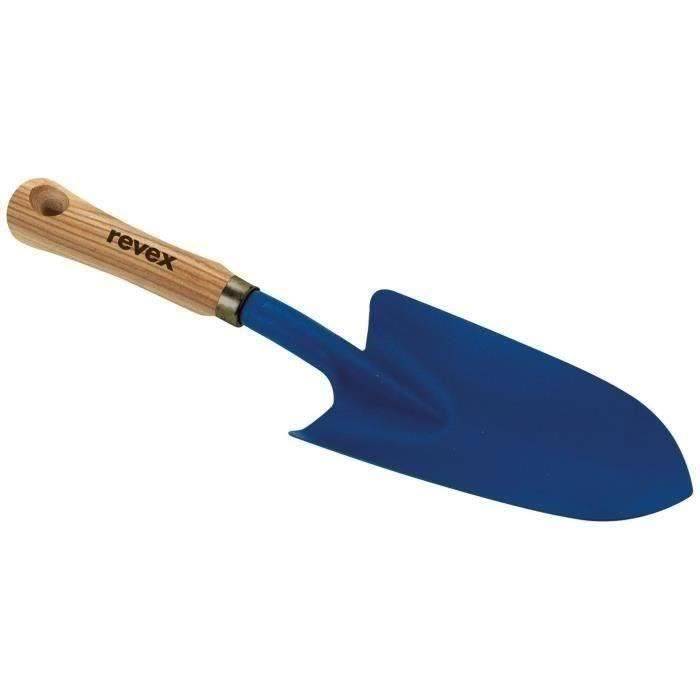Transplantoir en acier et manche en bois multicouleur L.35.5 cm l.8 cm H.4 cm - Revex