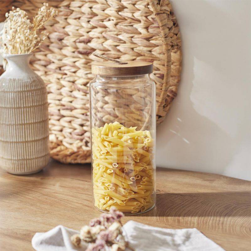 Bocal Acacia 1,45 L Transparent D 10 cm H 22 cm - CMP IBERICA - Image 2