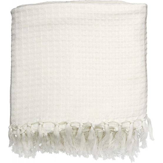 Jeté de canapé coton ivoire 170 x 250 cm THE HOME DECO FACTORY - Image 5