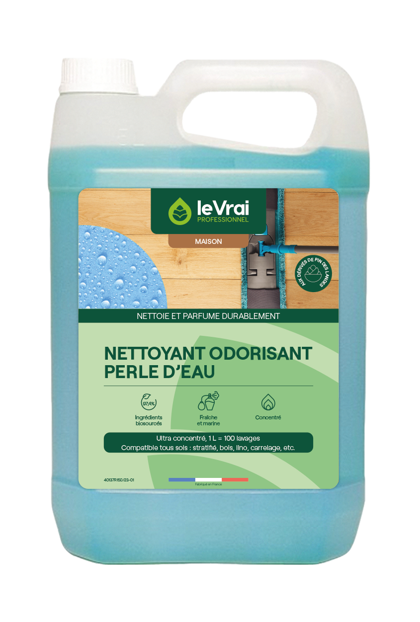 Le Vrai Professionnel - Nettoyant Odorisant Perle d'Eau 5L - Le Vrai Professionnel