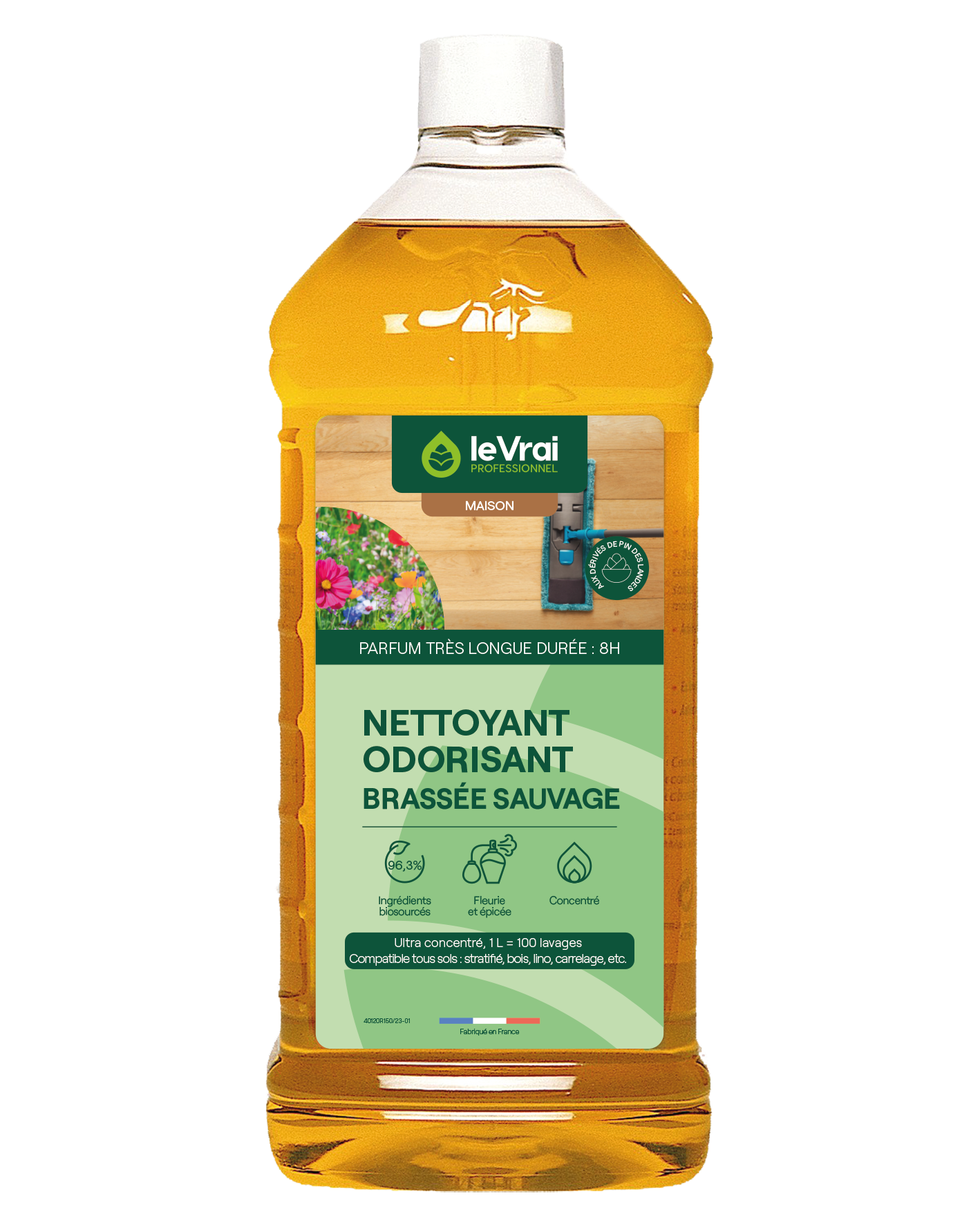 Le Vrai Professionnel - Nettoyant Odorisant Brassée Sauvage 1L - Le Vrai Professionnel