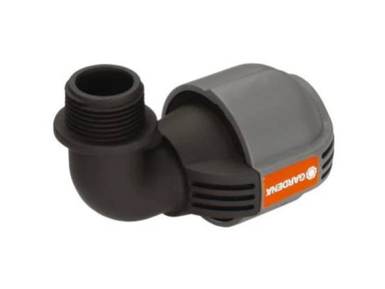 Coude d'arrosage 90° PVC Gris 25 mm 3/4" mâle - GARDENA - Image 4