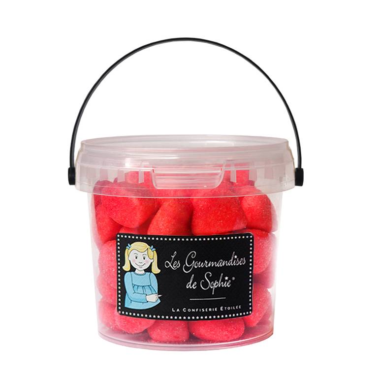 Les Gourmandises de Sophie - Petit seau de Fraises gélifiées 165g - Les Gourmandises de Sophie