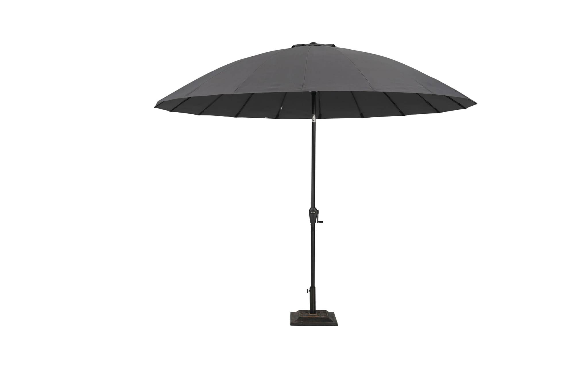 Ecloz - Parasol droit pagode inclinable rond gris Ø3m 210g/m² Elyes ECLOZ - Image 1