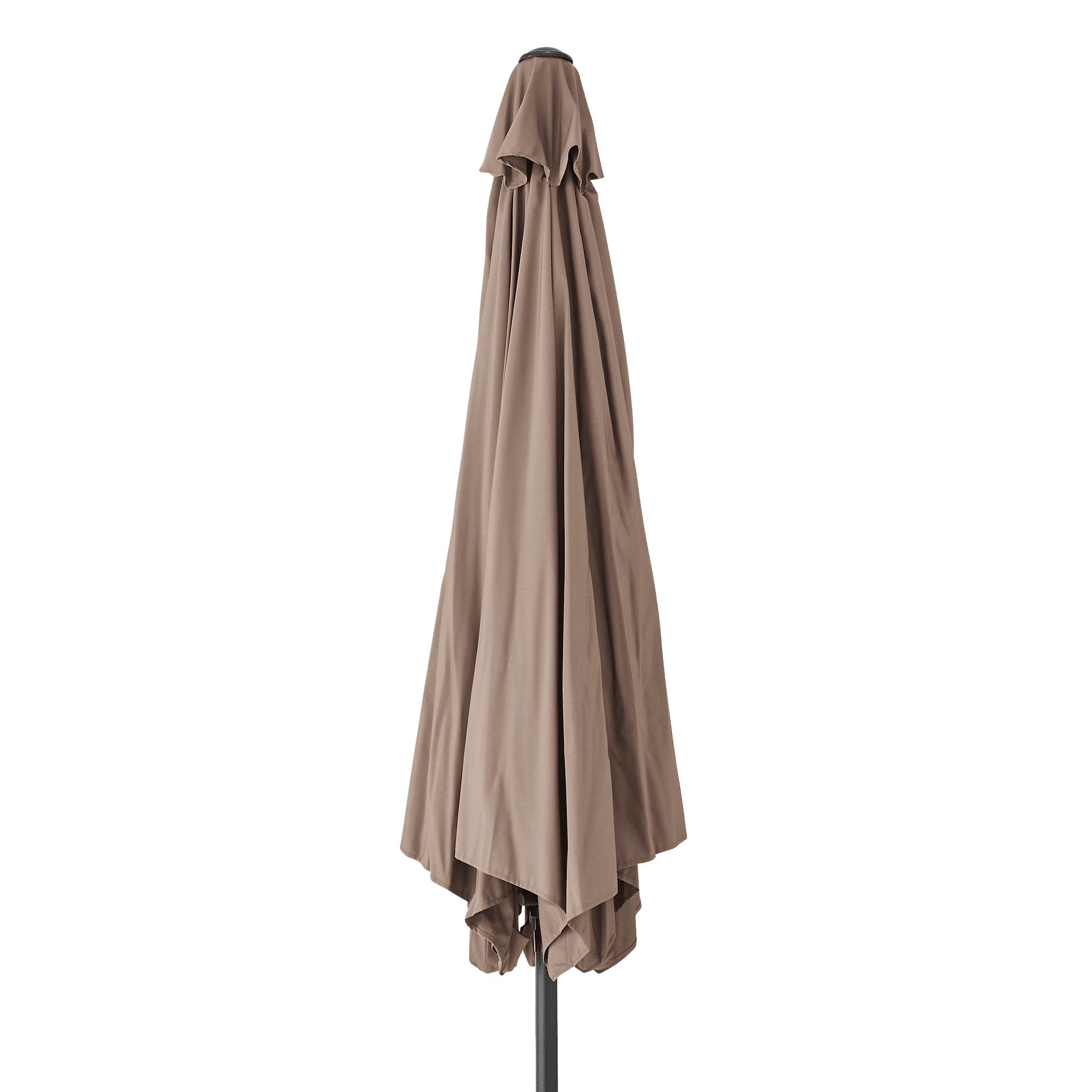 Ecloz - Parasol droit inclinable rond taupe Ø3m 210g/m² Evan ECLOZ - Image 6