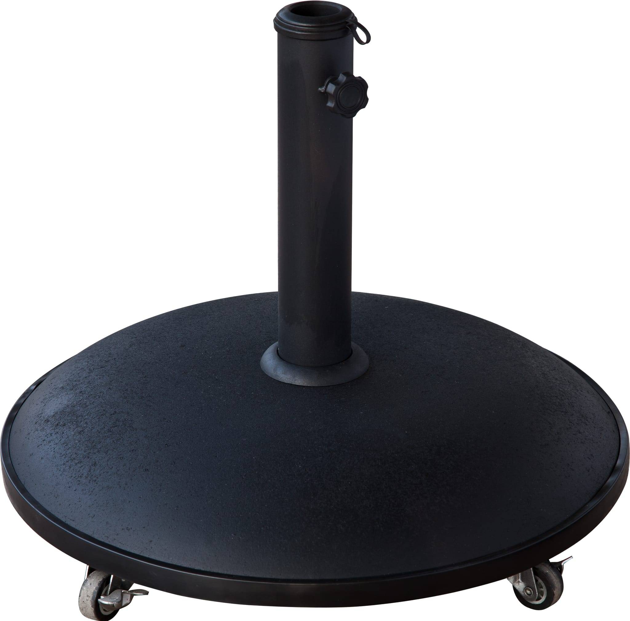 Ecloz - Pied de parasol rond à roulettes 50 kg ciment ECLOZ