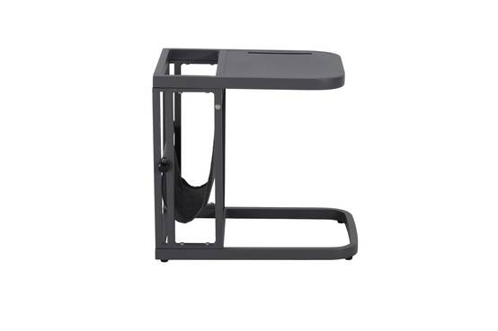 Ecloz - Table d'appoint d'extérieur avec porte-revue alu polyester anthracite Esra ECLOZ - Image 3