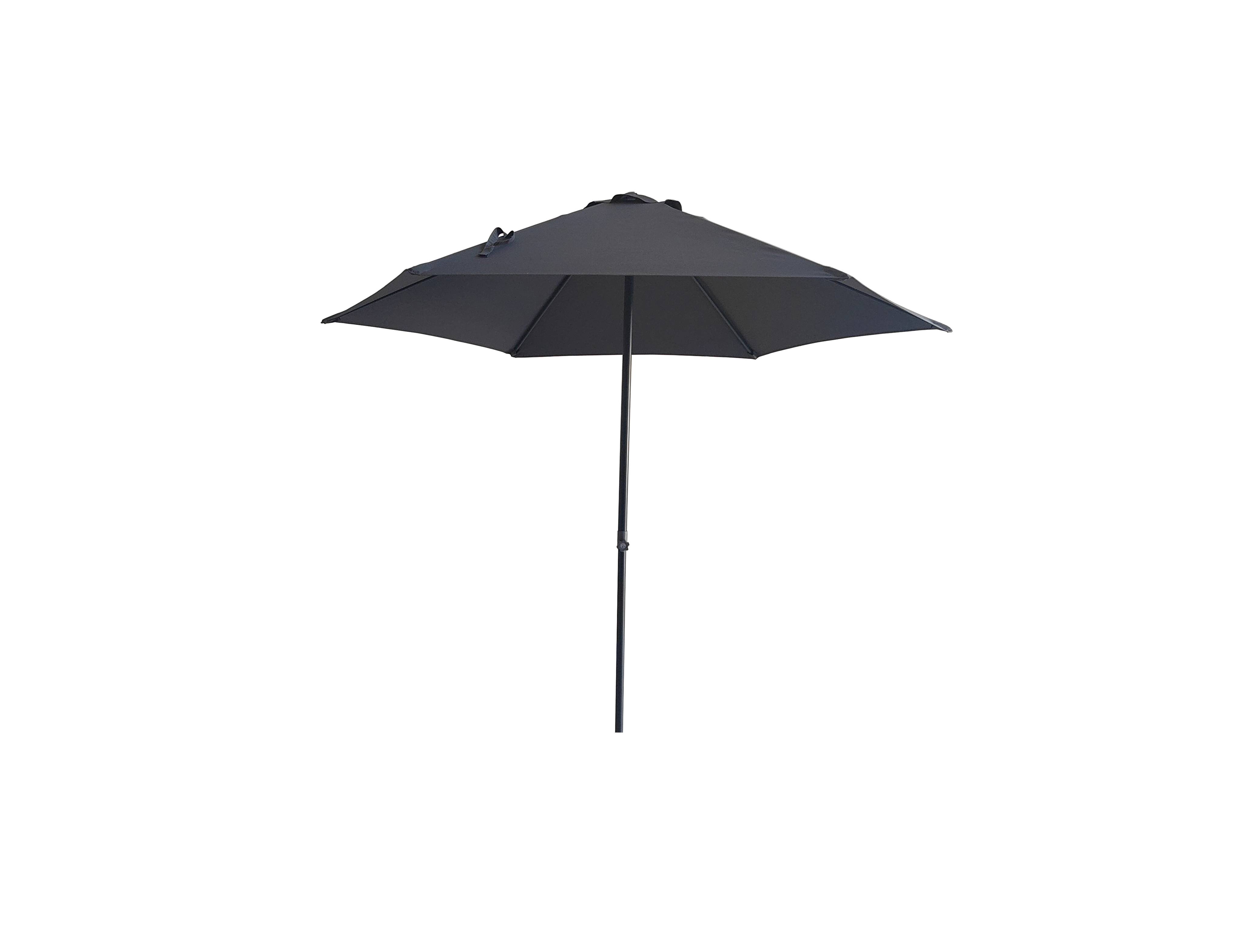 Ecloz - Parasol droit rond gris Ø2,6m 210g/m² Easy Push ECLOZ - Image 4