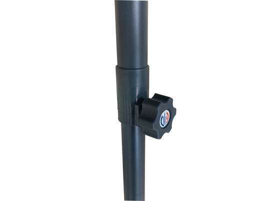 Ecloz - Parasol droit rond gris Ø2,6m 210g/m² Easy Push ECLOZ - Image 2