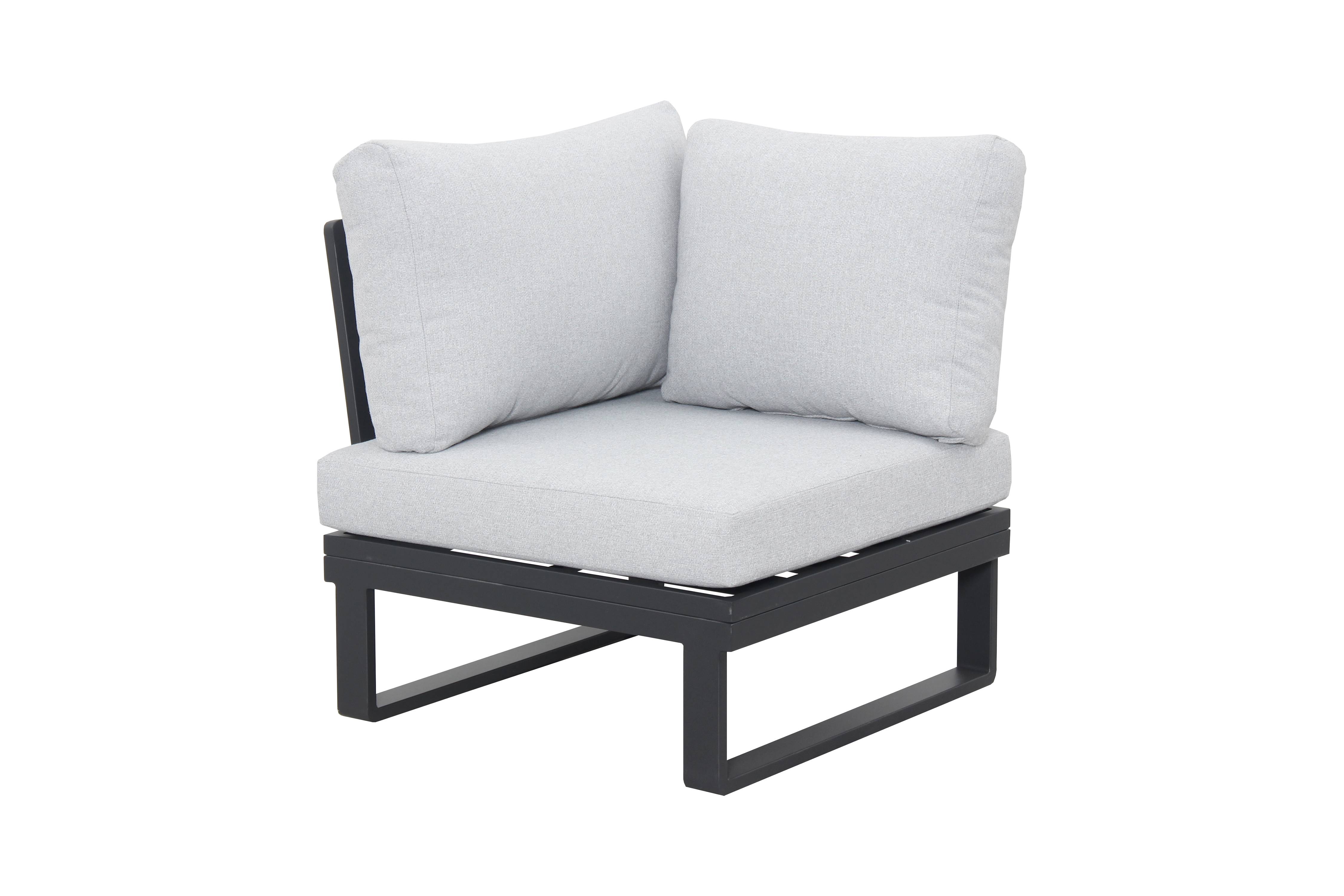 Ecloz - Salon de jardin aluminium anthracite 6 personnes Engy ECLOZ - Image 2