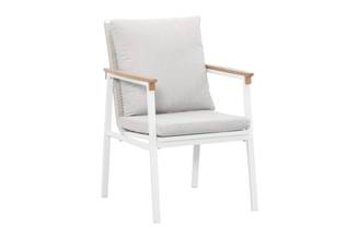 Ecloz - Fauteuil de jardin alu corde blanc Electra ECLOZ