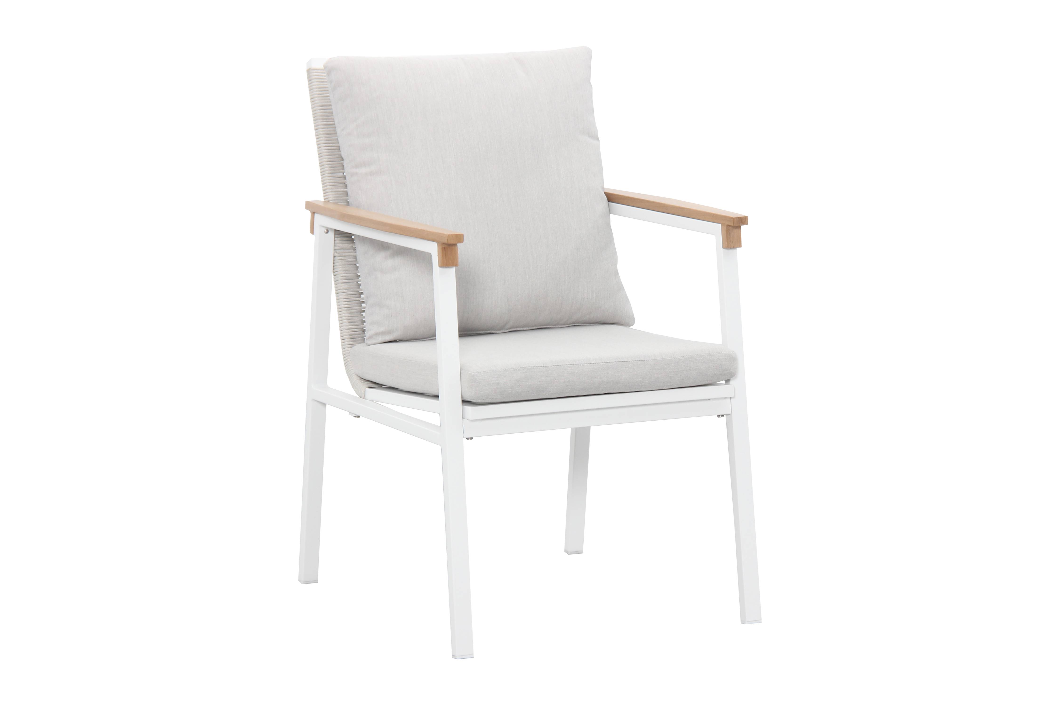 Ecloz - Fauteuil de jardin alu corde blanc Electra ECLOZ
