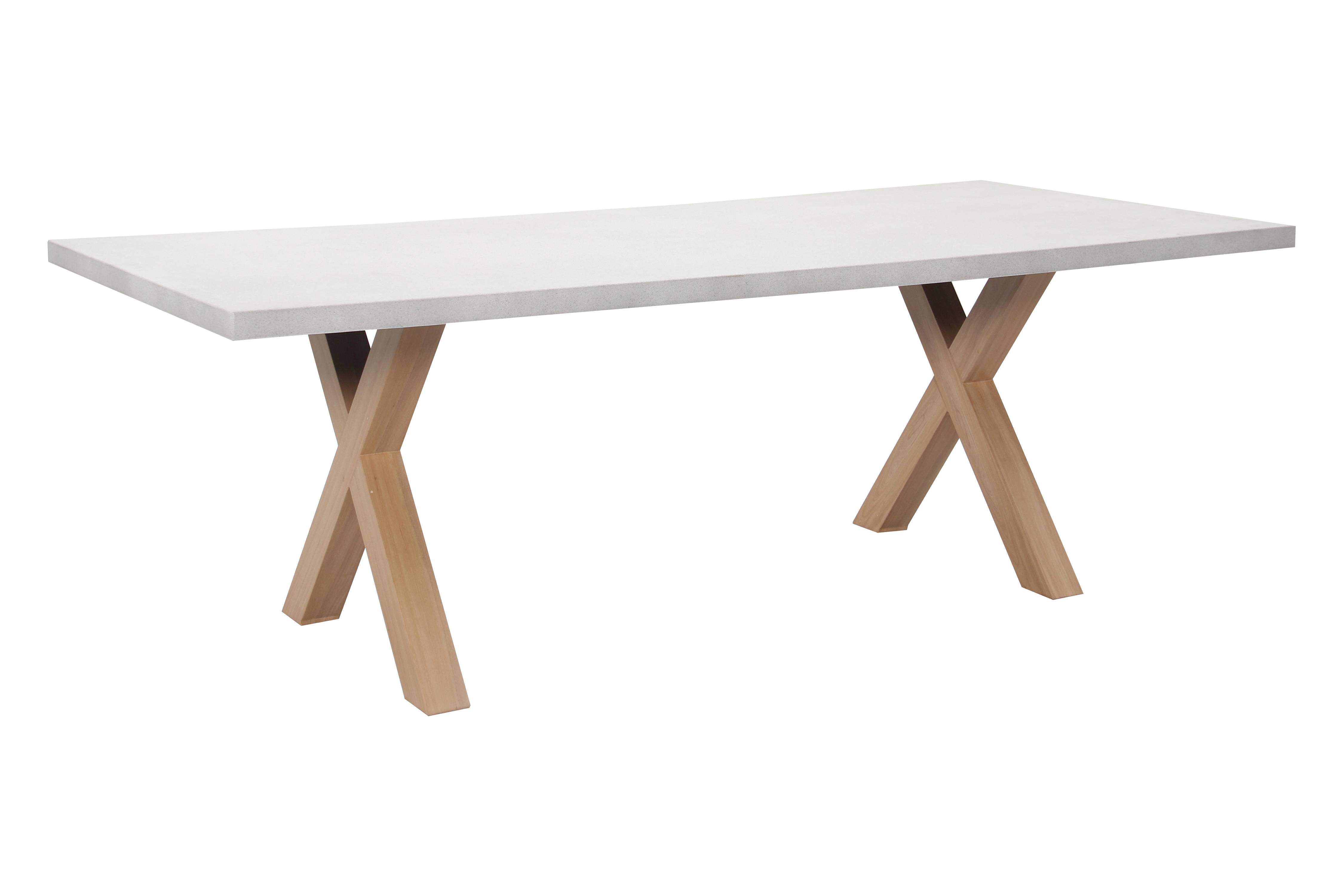 Ecloz - Table de jardin rectangulaire résine blanc effet bois 8 personnes Electra - ECLOZ - Image 1