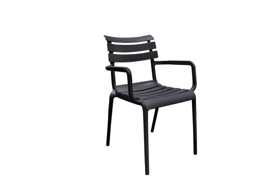 Ecloz - Fauteuil de jardin résine noir Effie ECLOZ - Image 1
