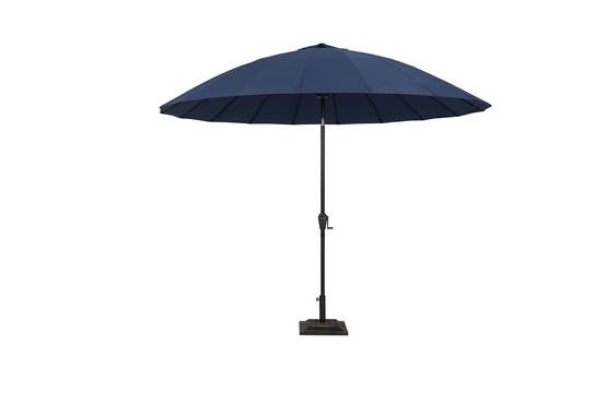 Ecloz - Parasol droit pagode inclinable rond bleu Ø3m 210g/m² Elyes ECLOZ - Image 1