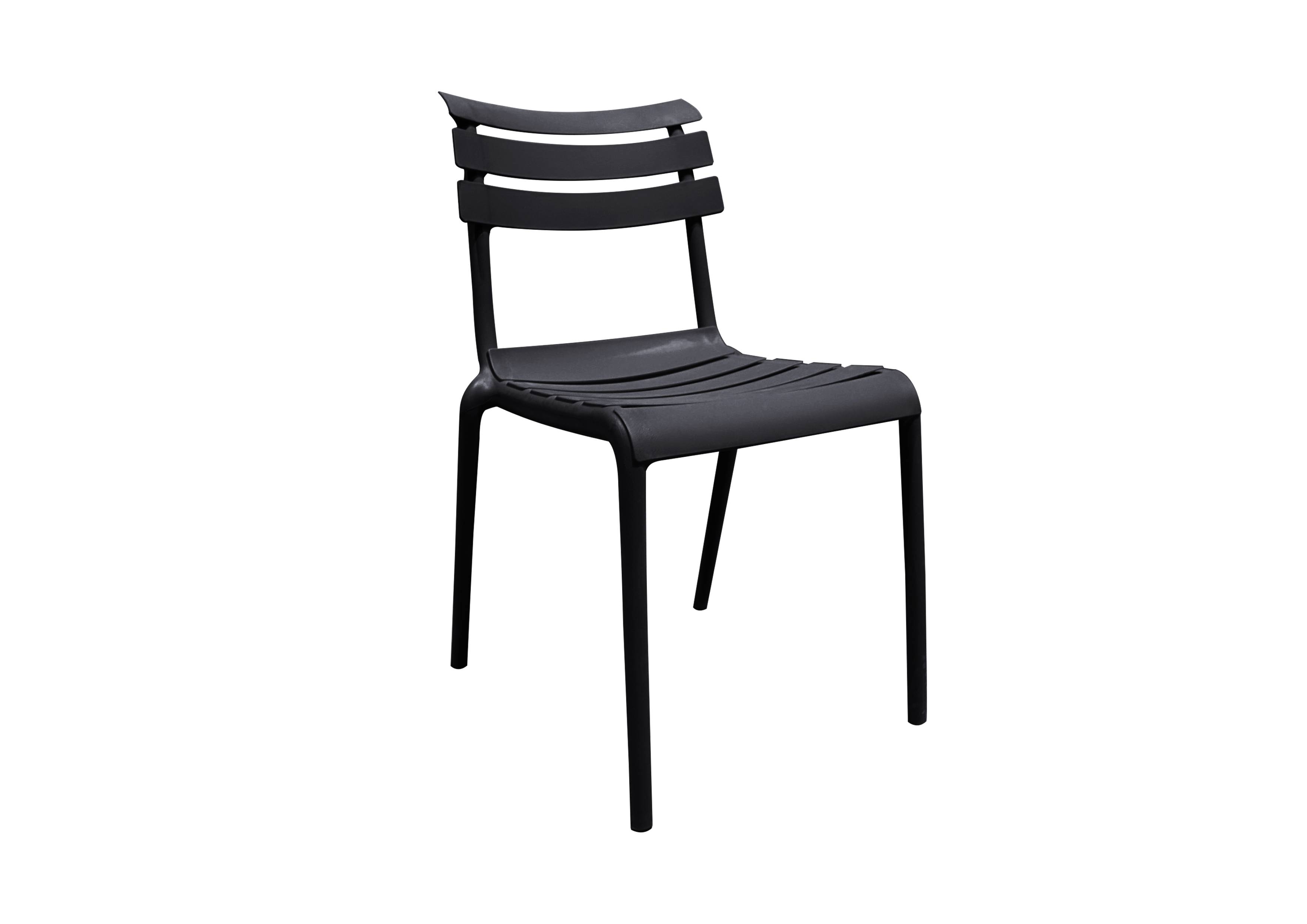 Ecloz - Chaise de jardin résine noir Effie ECLOZ - Image 1