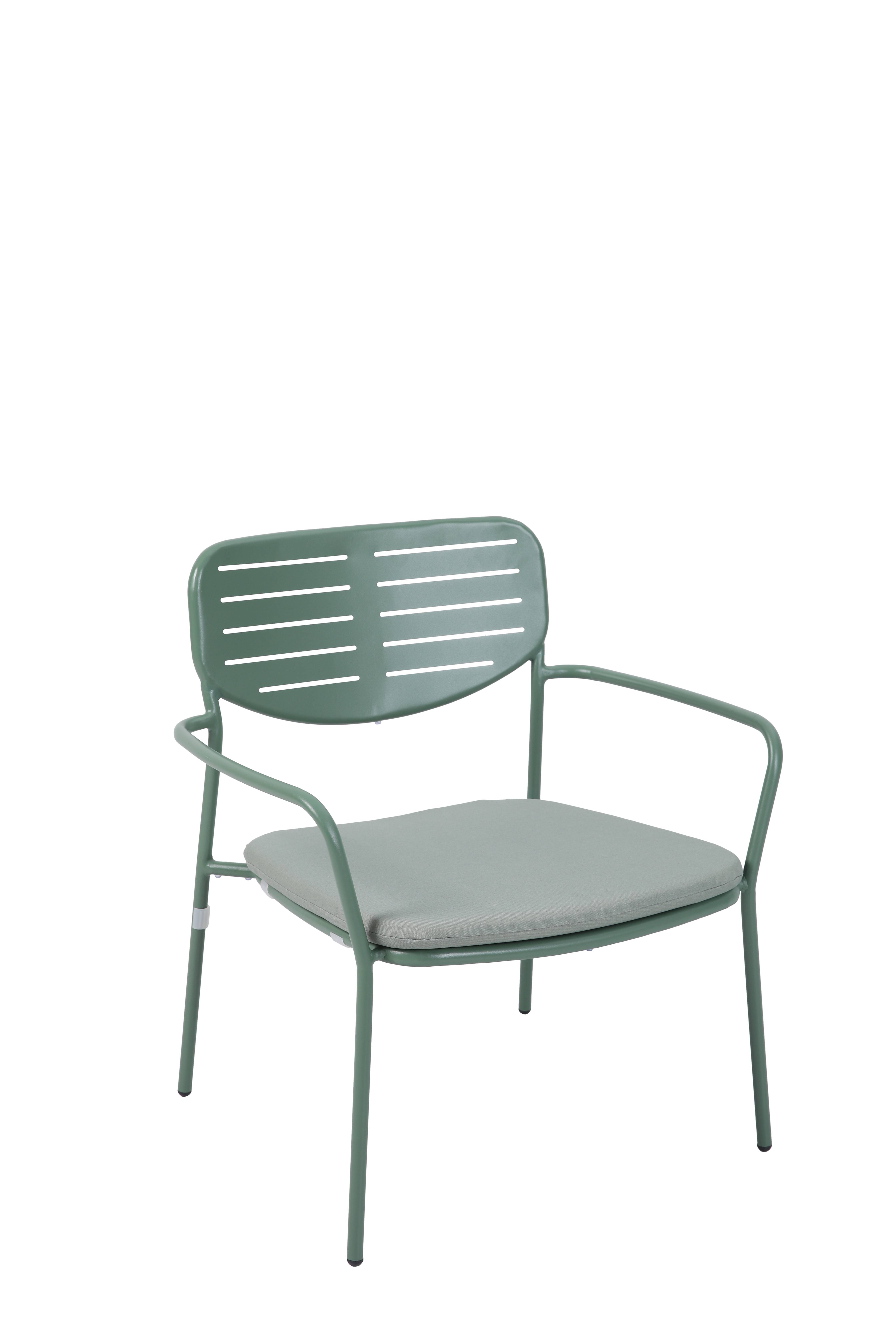 Ecloz - Fauteuil de jardin acier vert d'eau Eline ECLOZ