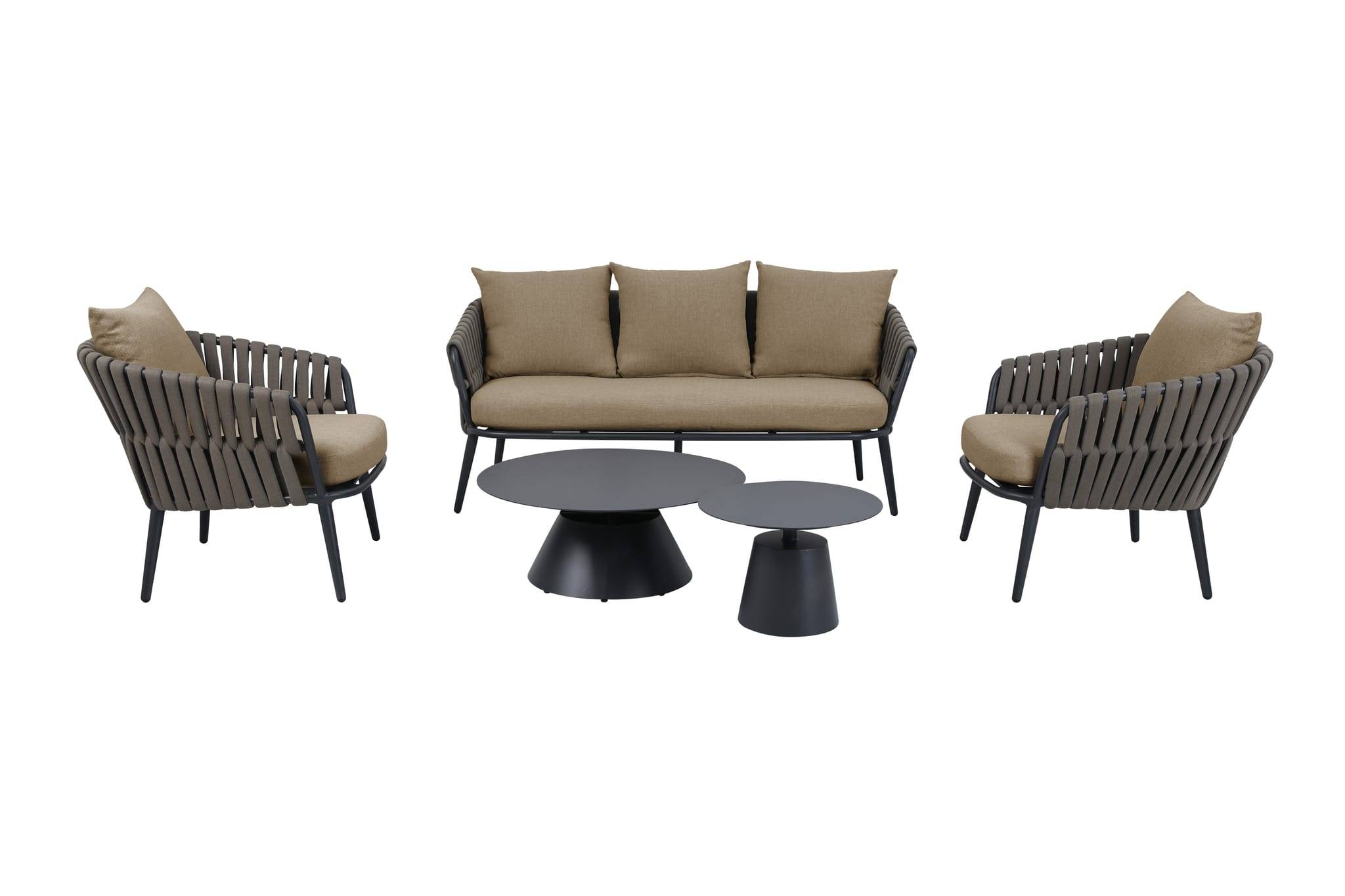 Ecloz - Salon de jardin aluminium gris 5 personnes Elisabeth ECLOZ - Image 2