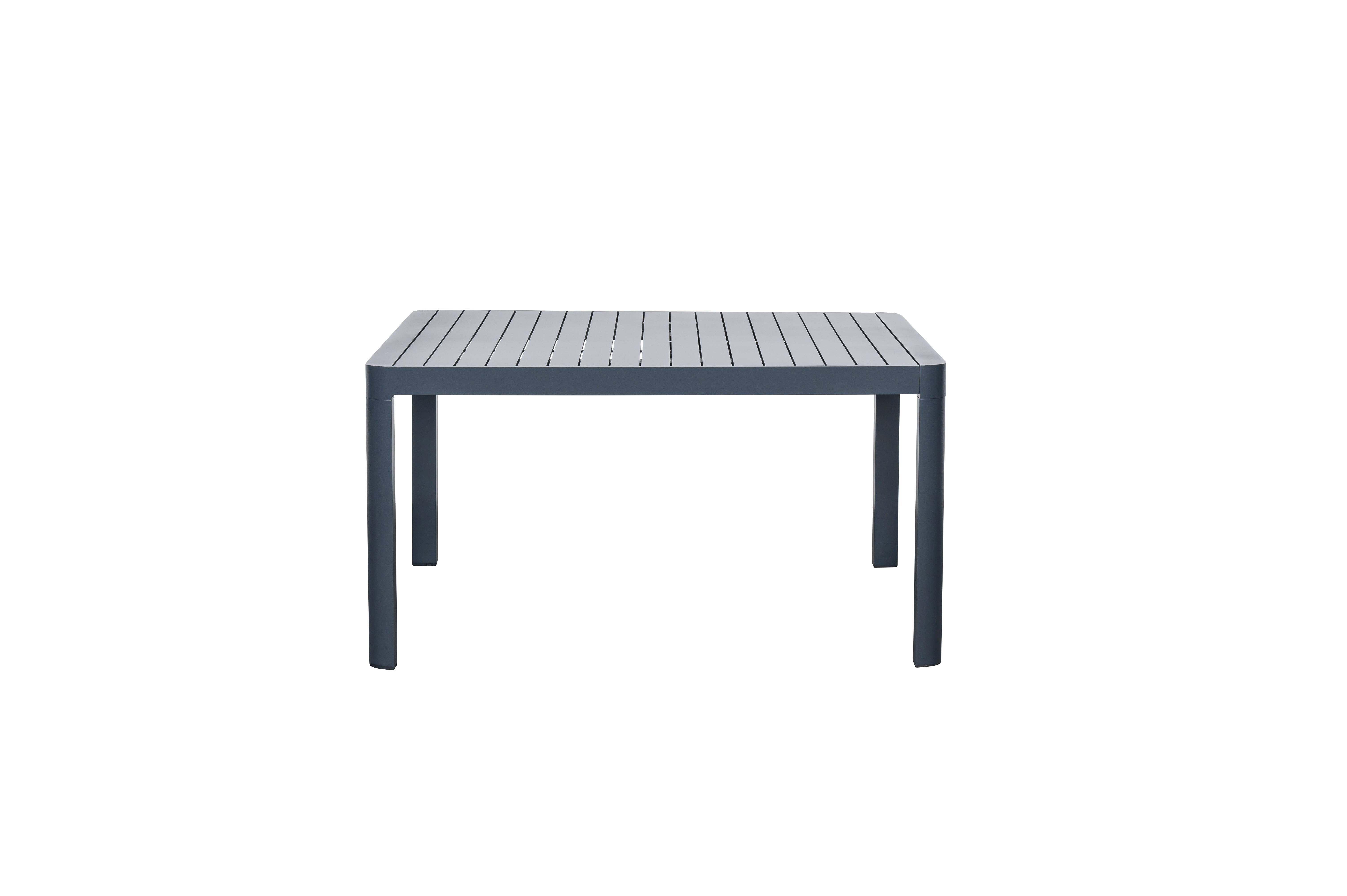 Ecloz - Table de jardin carrée extensible alu anthracite 6/8 personnes Eno - ECLOZ - Image 1