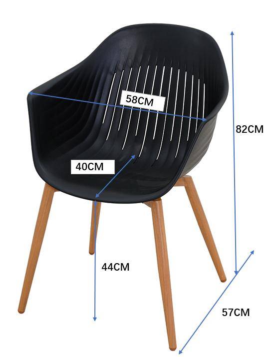 Ecloz - Fauteuil de jardin résine anthracite Coque ECLOZ - Image 2