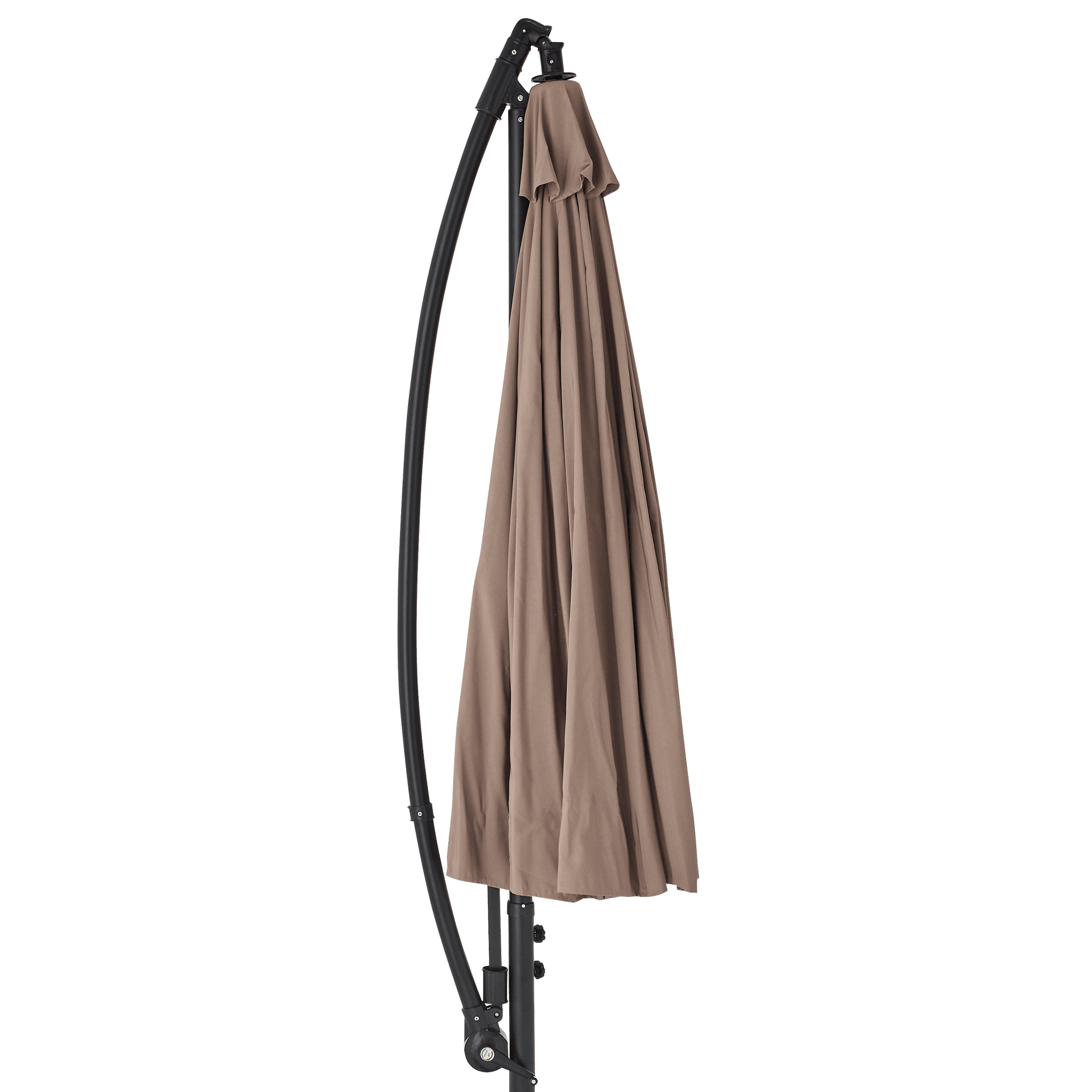Ecloz - Parasol déporté pagode inclinable rond taupe Ø3m 210g/m² Efe ECLOZ - Image 2