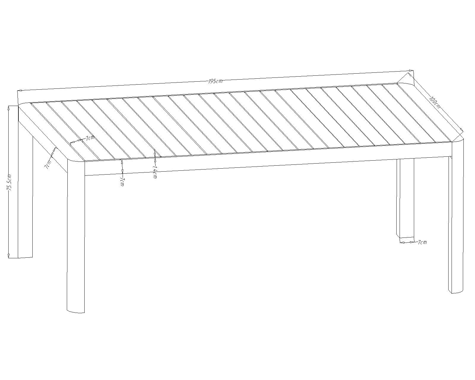 Ecloz - Table de jardin rectangulaire extensible alu sable/bois 8/10 personnes Enes ECLOZ - Image 9