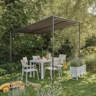 Ecloz - Petite tonnelle acier anthracite 2,1x2,3m Emery ECLOZ