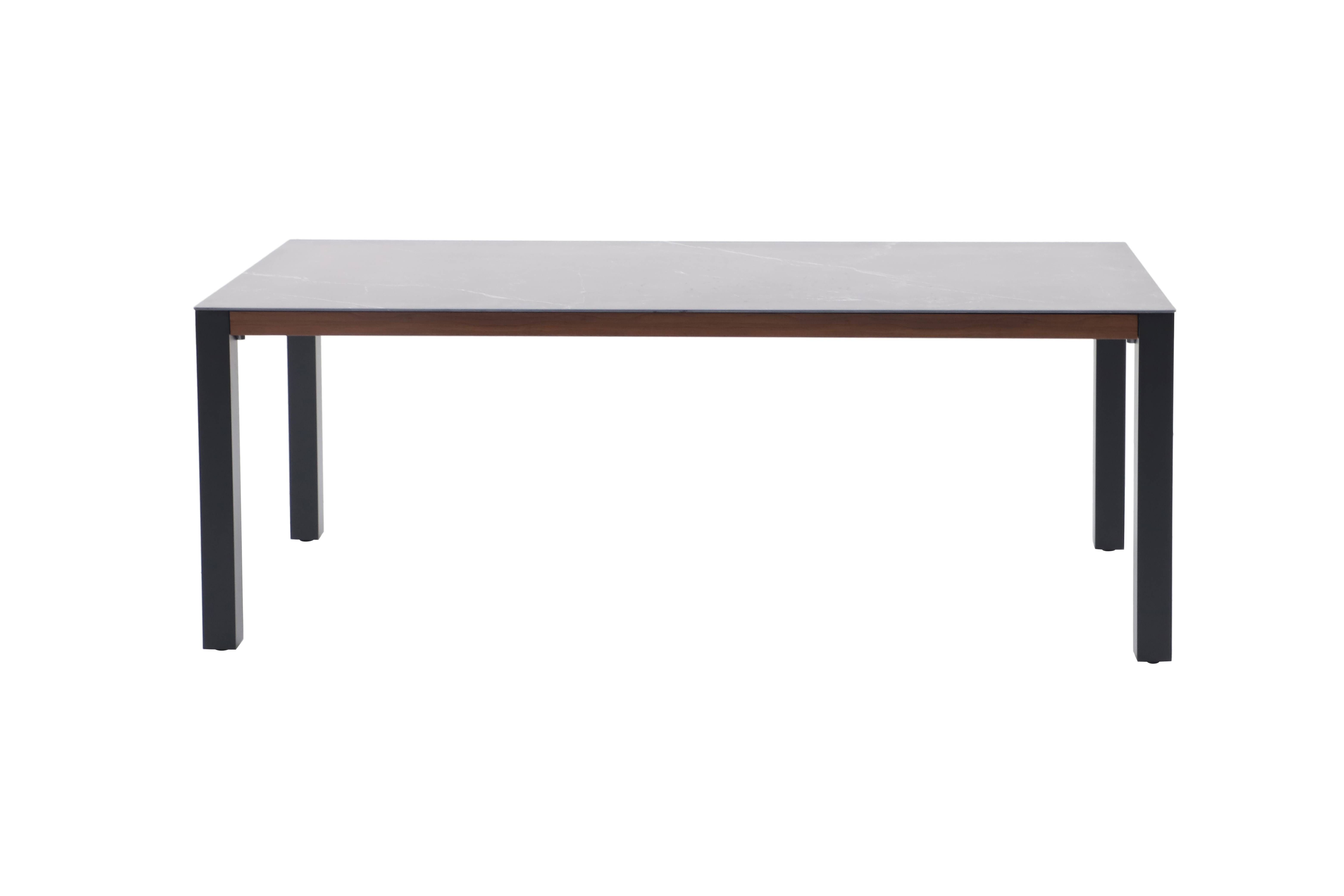 Ecloz - Table de jardin rectangulaire aluminium noir 8 personnes Enoal ECLOZ - Image 3
