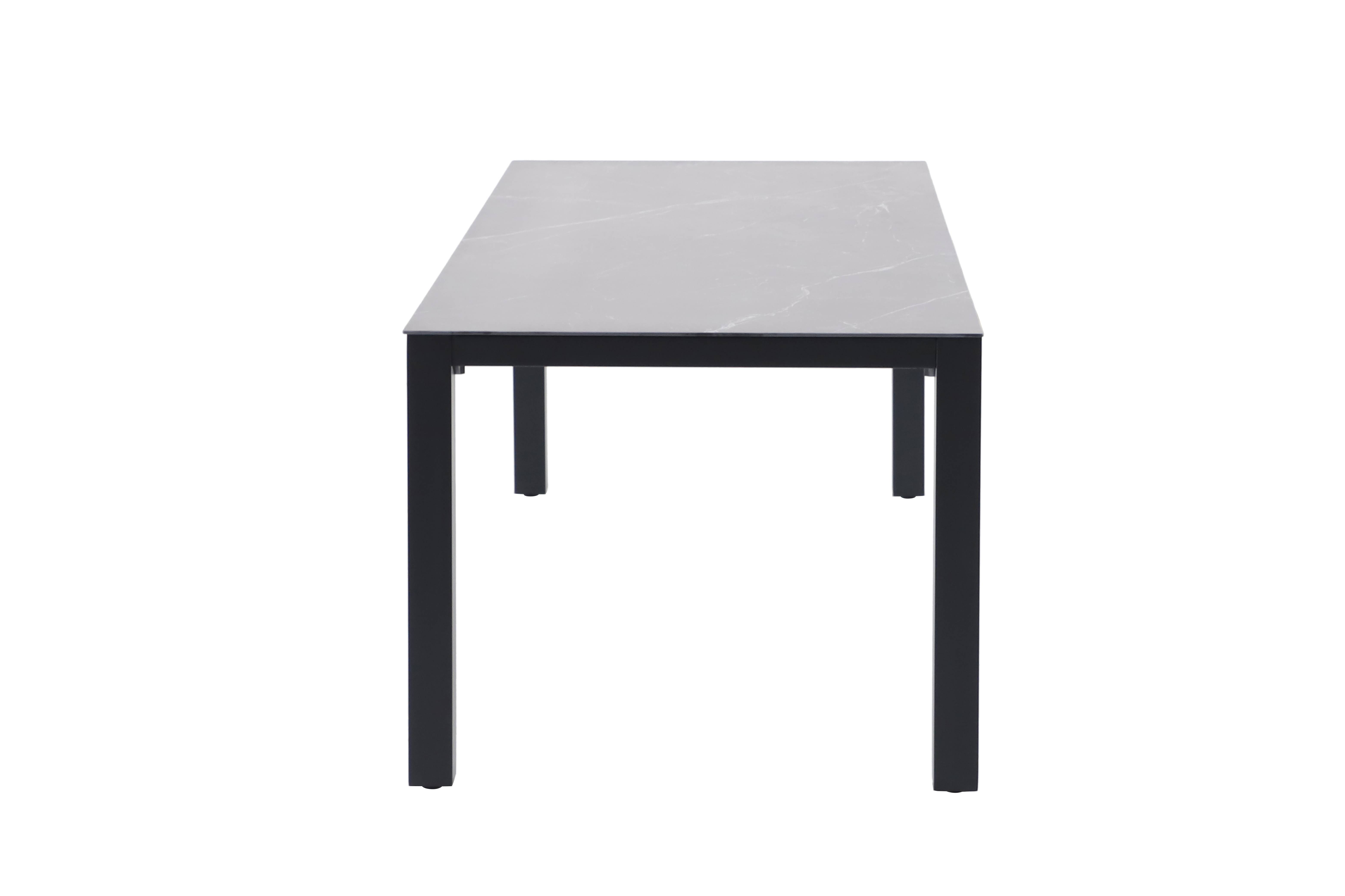Ecloz - Table de jardin rectangulaire aluminium noir 8 personnes Enoal ECLOZ - Image 4
