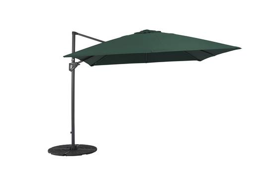 Ecloz - Parasol déport inclinable carré vert 3x3m 250g/m² Eloi ECLOZ - Image 1