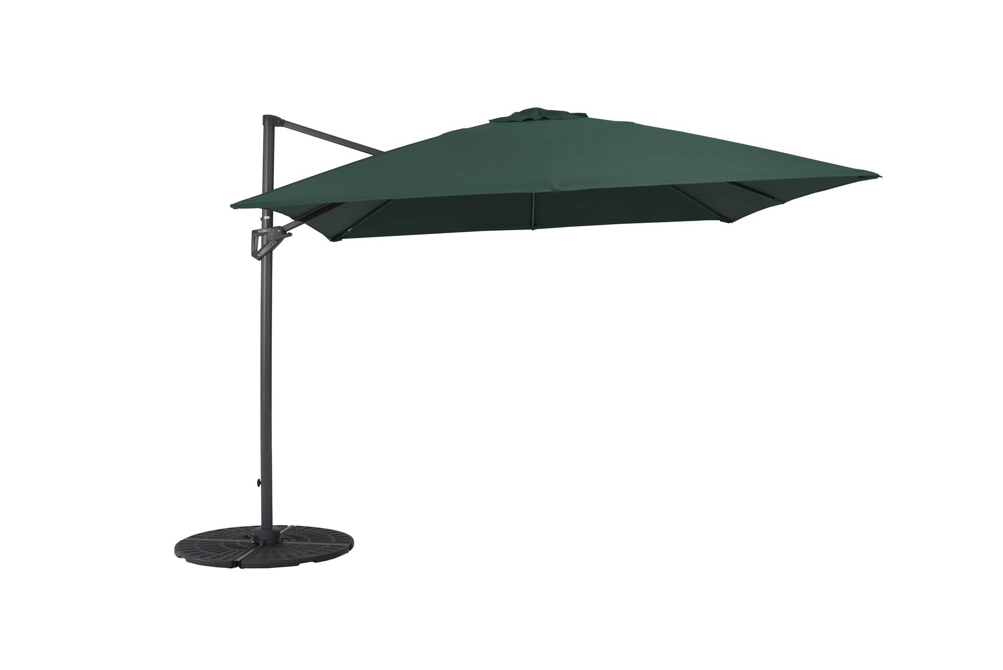Ecloz - Parasol déport inclinable carré vert 3x3m 250g/m² Eloi ECLOZ - Image 1