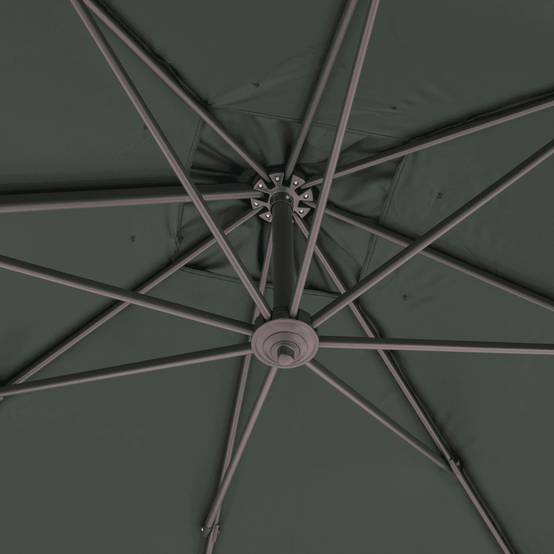 Ecloz - Parasol déport inclinable carré vert 3x3m 250g/m² Eloi ECLOZ - Image 5