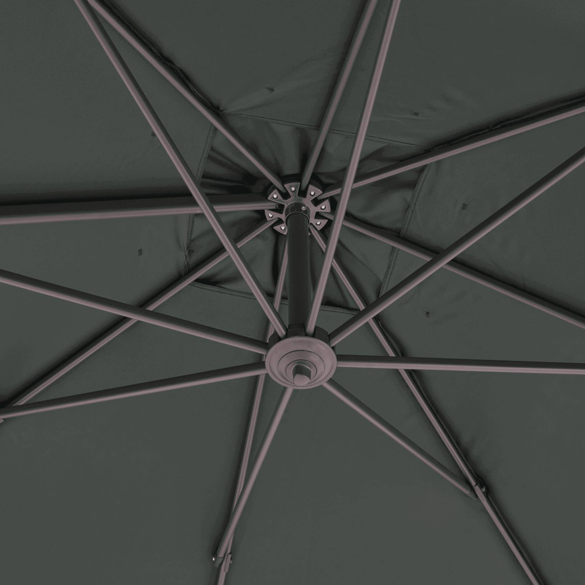 Ecloz - Parasol déport inclinable carré vert 3x3m 250g/m² Eloi ECLOZ - Image 5