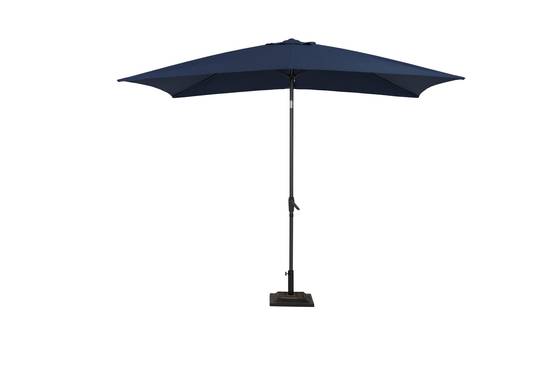 Ecloz - Parasol droit inclinable rectangle bleu 3x2m 210g/m² Ewen ECLOZ - Image 1