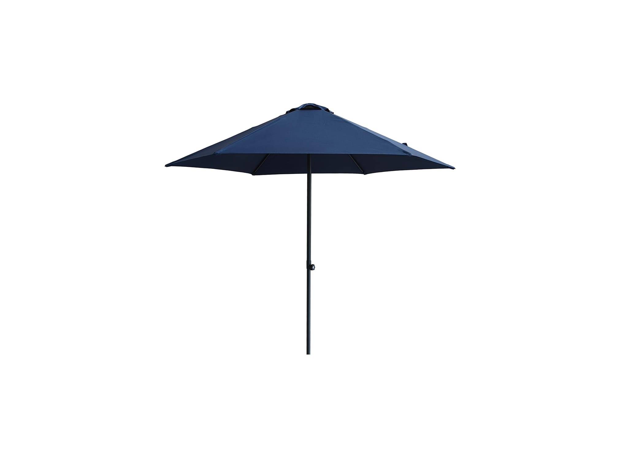 Ecloz - Parasol droit inclinable rond bleu Ø2,6m 210g/m² Easy Push ECLOZ - Image 2