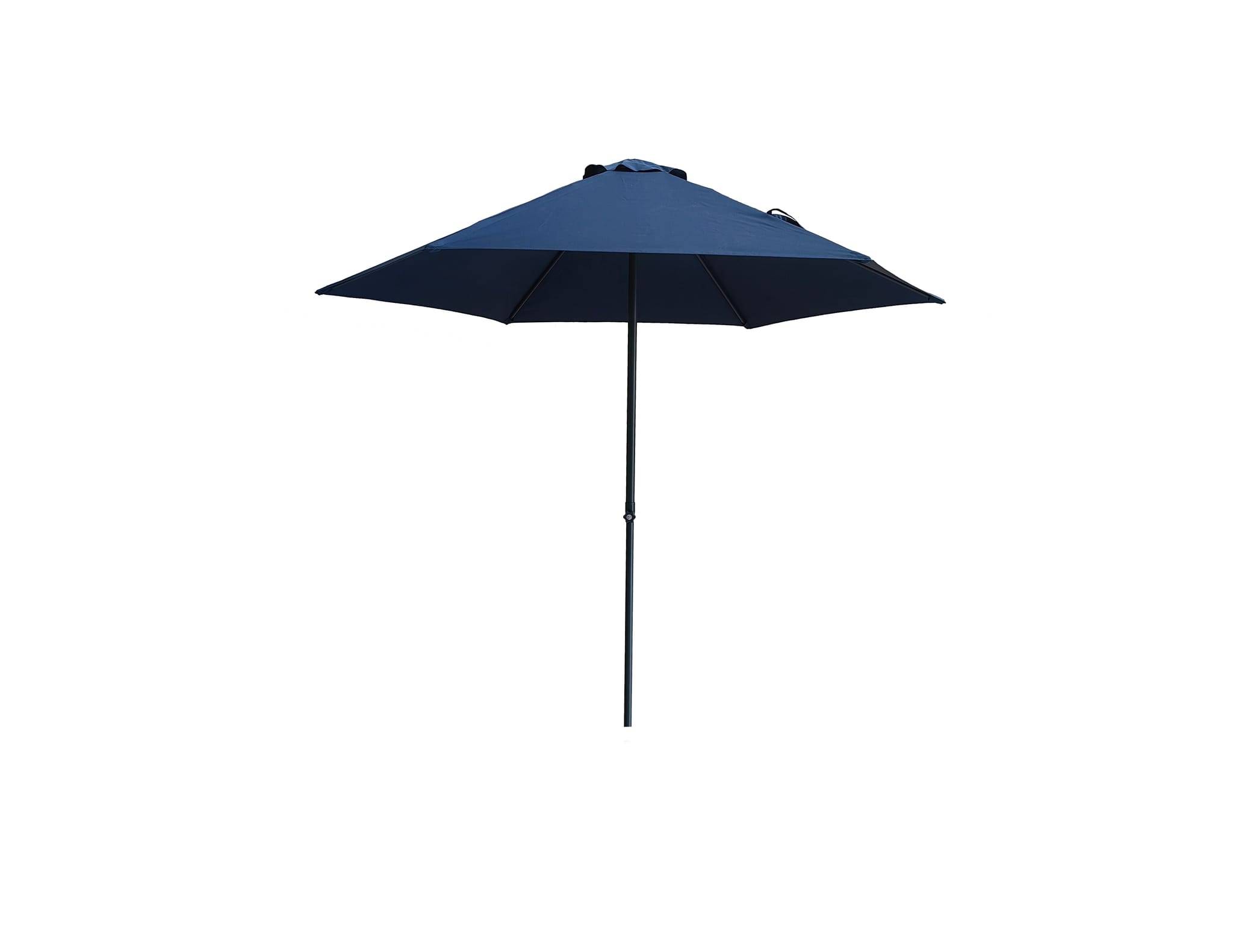 Ecloz - Parasol droit inclinable rond bleu Ø2,6m 210g/m² Easy Push ECLOZ - Image 3