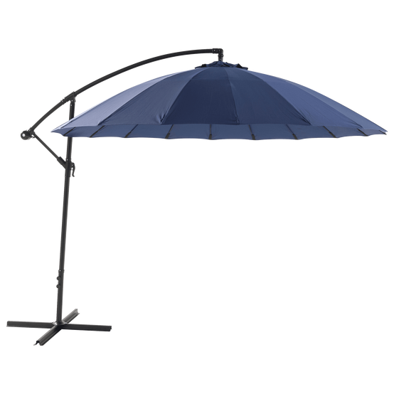 Ecloz - Parasol déporté pagode inclinable rond bleu Ø3m 210g/m² Efe ECLOZ - Image 3
