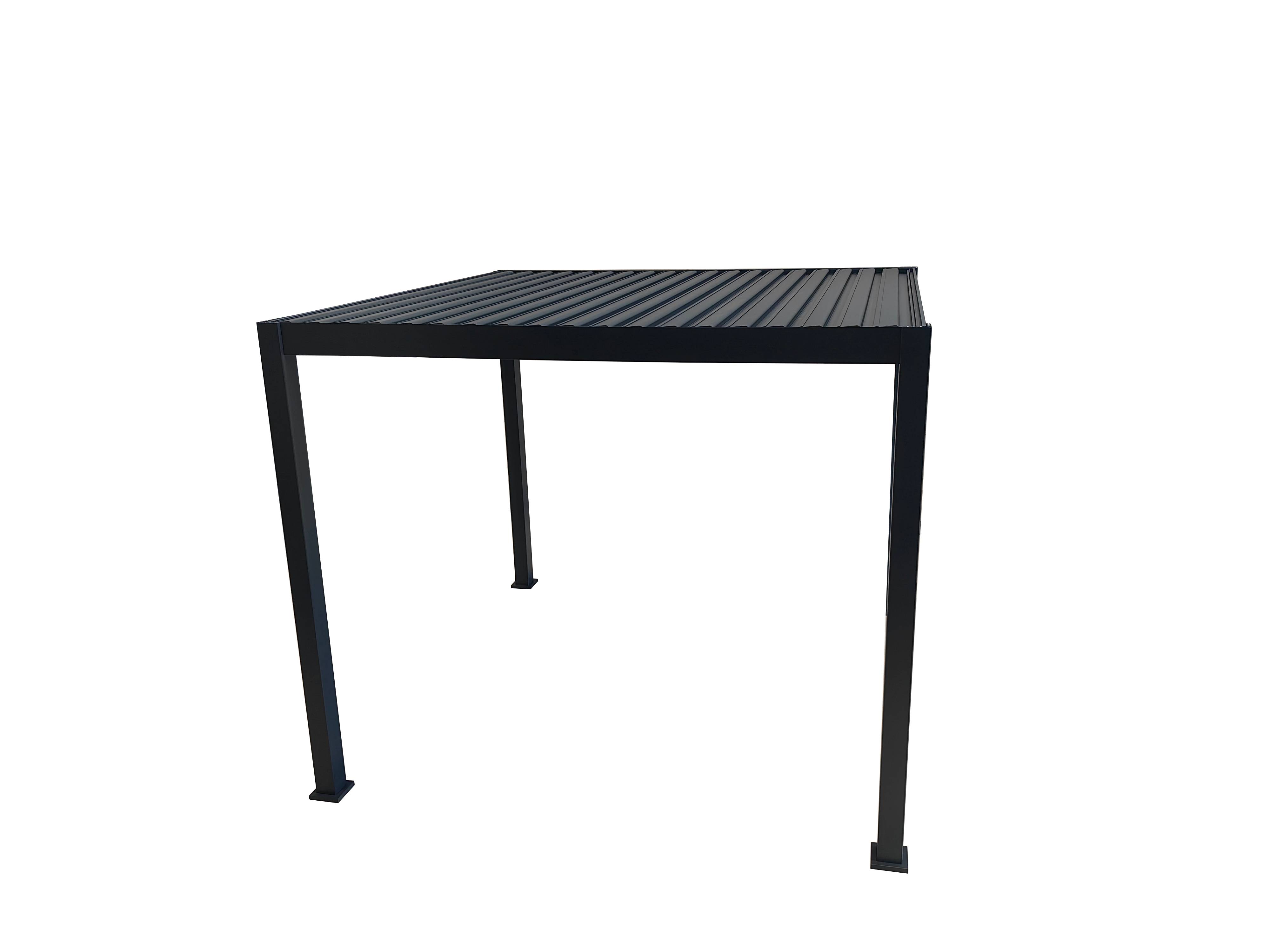 Ecloz - Pergola bioclimatique 3x3m aluminium anthracite ECLOZ - Image 2