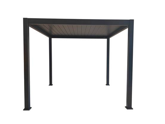 Ecloz - Pergola bioclimatique 3x3m aluminium anthracite ECLOZ - Image 10