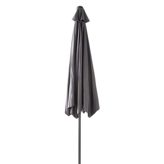 Ecloz - Parasol droit inclinable rond gris Ø3m 210g/m² Evan ECLOZ - Image 2