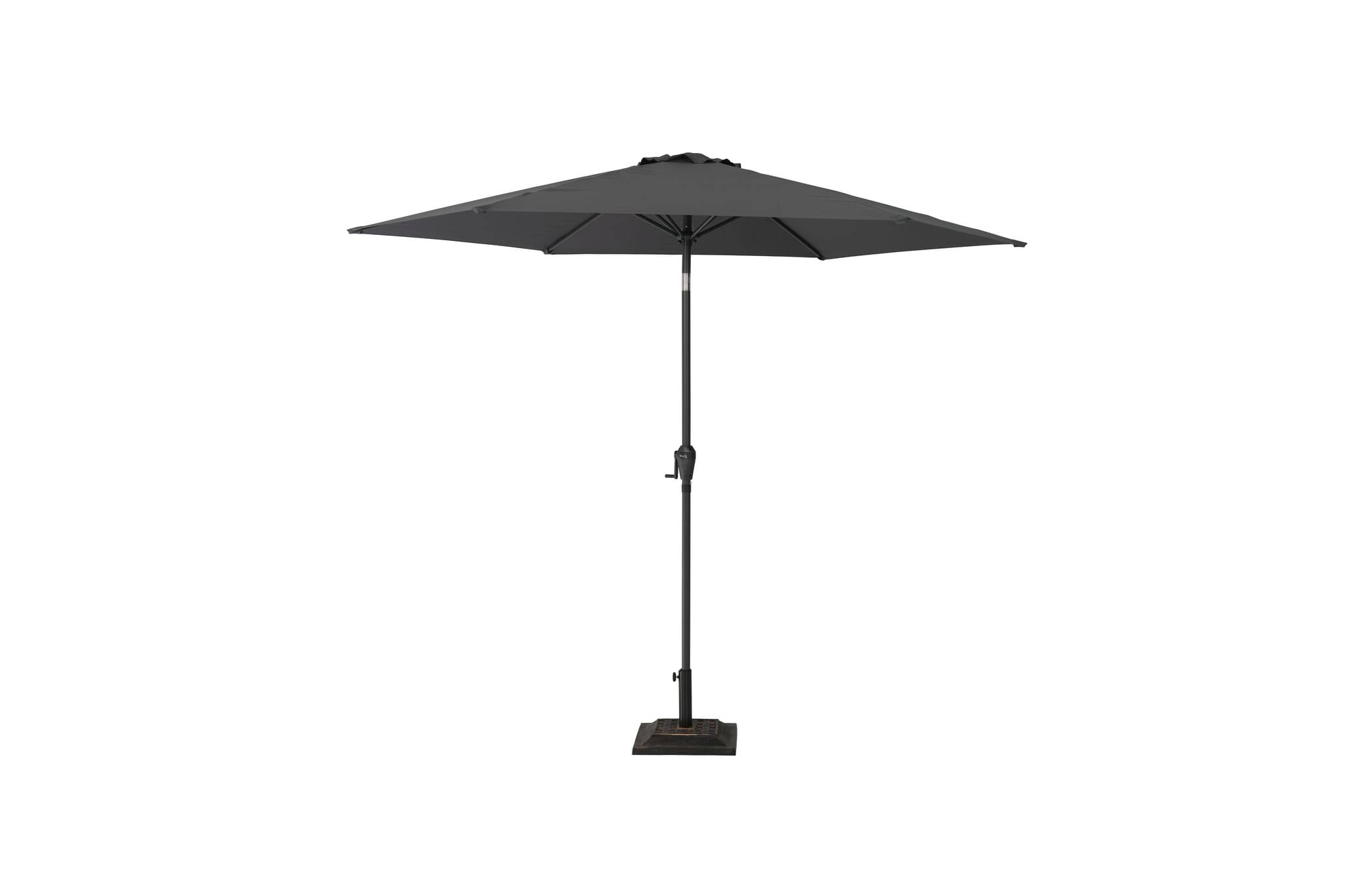 Ecloz - Parasol droit inclinable rond gris Ø3m 210g/m² Evan ECLOZ - Image 4