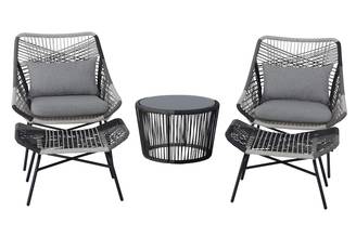 Ecloz - Salon de jardin acier anthracite 2 personnes Eloise ECLOZ