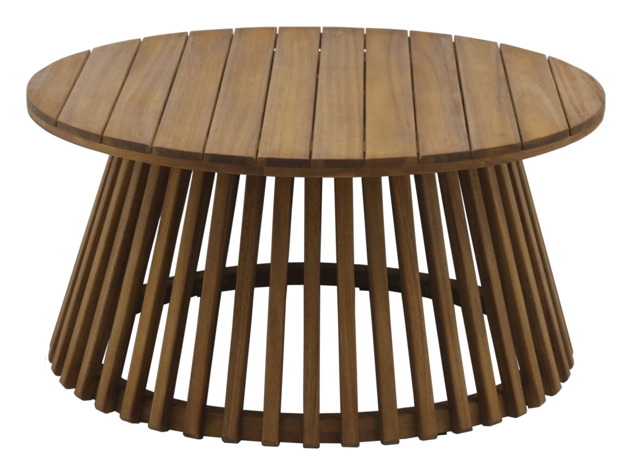 Ecloz - Table basse de jardin ronde bois Eli ECLOZ