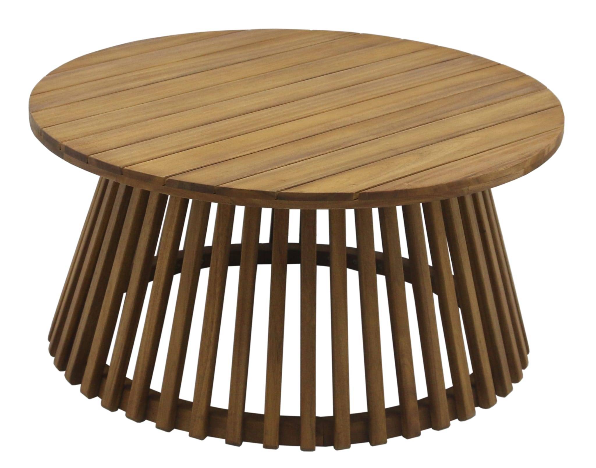 Ecloz - Table basse de jardin ronde bois Eli ECLOZ - Image 2